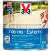 V33 Smalto per Pavimenti Interno o Esterno Grigio Chiaro 0.5 L