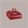 LUCGEL SRL Scatola Porta Torta Rettangolare Cartoncino Grafica Pelle Bordeaux 44x33x7 cm 5 pezzi