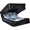 MediaRange Custodia Nera BORSA Box DJ Wallet per 400 DVD BD o CD BOX95