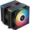 DEEPCOOL Dissipatore ad Aria DeepCool AG620 BK V2 - due ventole ARGB PWM da 120 mm, Nero