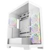 DEEPCOOL Case DeepCool CG580 4F V2 WH - Mid Tower ATX, 4 ventole ARGB incluse, doppio vetro temperato, Bianco