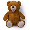 De.Car2 Peluche Orso marrone 100 cm con zampe ricamate,Decar,Eta 1+