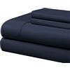 Cathay Home Set di Lenzuola da 90 g/m², Colore Blu Navy
