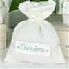 Doni Bomboniere Cresima 12 pz Sacchettini Porta Confetti in Cotone Bianco con Scritta Cresima Segnaposto Evento Ragazzo Ragazza Economico Fai da Te