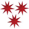 CAMILIFE 3 Stück 9 Sternpapier Sternlaternen 30cm 3D-Papier hängen Weihnachtsdekorationen Hochzeit Geburtstag Baby-Dusche Zimmer Weihnachtsschmuck Partyzubehör