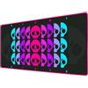 Subsonic - Tappetino per Mouse XXL - Sottomano, Tappetino da Scrivania Brawl Stars 90x40 cm - Superficie liscia Ottimizzata per Sensori, Base Antiscivolo, Bordi Cuciti - Nero