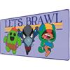 SUBSONIC - Tappetino per Mouse XXL - Sottomano, Tappetino da Scrivania Brawl Stars 90x40 cm - Superficie liscia ottimizzata per sensori, base antiscivolo, bordi cuciti - Malva