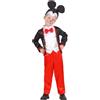 W WIDMANN MILANO Party Fashion - Costume da topo per bambino, giacca con gilet e papillon, pantaloni, copricapo, costume da animale