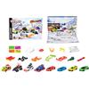Majorette - Calendario dell'Avvento - 24 finestre - 8 veicoli Die Cast di cui 5 esclusivi - Accessori - Dai 3 anni - 212051026