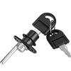 ViaGasaFamido 2 Pezzi Serratura per Mobile in Lega di Zinco con Chiave Blocco Singolo per Armadio Cassetto Chiusura Nero Accessorio Mobili Interni Serratura Armadio Cassetto Zinc Alloy Lock