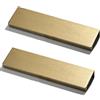 SYZOW 6 pezzi Maniglie per Mobili da Cucina Oro Distanza fori 96mm Maniglie Armadio Nascoste in alluminio