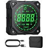 XUNTOP Livella Digitale con Display LED 4x90° e 2x180° Inclinometro Alta Precisione ±0.1°, Goniometro Digitale 4 Facce Magnetiche, Batteria Ricaricabile, per Falegnameria, Edilizia, Meccanica, Auto