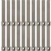 On1shelf Fascette in acciaio inox SS304, 500 x 12 mm, 20 pezzi | Fascette metalliche autobloccanti per cavi e bende termiche scarico