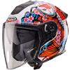 Caberg Casco Moto Jet Caberg FLYON II KOI Bianco Rosso Arancio Blu
