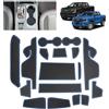 BSTW per Ford Ranger T9 2023 2024 2025 2026 Tappetini Antiscivolo per Ford Ranger Raptor Tremor Wildtrak XL XLT Tappetini in Gomma per Console Centrale, Porta Bicchieri, Scanalatura Porta (Blu)