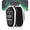 LELNOOS Cover Chiave Auto, Silicone Custodia Chiave Protettiva Copri Chiavi per Peugeot 208 308 508 2008 3008 5008 GT per Citroen C3 C4 C5 Grand Picasso Aircross Cactus DS3 DS4 Berlingo, Smart