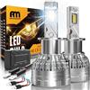 ANTEMOON Lampadine H3 LED, 110W 30000LM 800% Brillante 6500K Bianco LED H3 Auto Fari Abbaglianti e Anabbaglianti 12V 24V Lampada Sostituzione per Alogena e Xenon, 2 Lampade