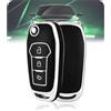 LELNOOS Cover Chiave Auto, Silicone Custodia Chiave Protettiva Copri Chiavi per Ford Fiesta Puma Ka Kuga Focus Ecosport Transit Tourneo Courier Connect Custom Mondeo Ranger Edge Explorer Galaxy