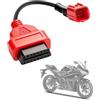 MRCARTOOL Cavo diagnostico OBD2 OBDII Generation IV 6P per tester moto EUROV 6 poli su 16 pin compatibile con EUROV con moto Honda