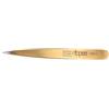 nippes Solingen Pinzette con punta stretta, in acciaio inossidabile, 9,5 cm, placcate in oro, pinzette per sopracciglia, pinzette a punta, per una depilazione precisa, Made in Germany
