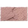 styleBREAKER Fascia per la fronte da donna in maglia fine intrecciata con torsione e nodo, fascia per capelli, fascia per la testa 04026044, colore:Rosa antico vecchio