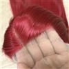 SERENEWIG 13x3 Mezza Mano Legata Lunga Straight Parrucche Rosso Caldo Sintetico Pizzo Parrucche Anteriori per Donne Donne Trucco Parrucche Rosso di Natale Calore Sicuro Sirena Rosso Drag Queen Parrucche 61cm