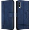 Bravoday Cover per Galaxy A50 / Galaxy A50S / Galaxy A30S, Flip Custodia in Pelle PU Portafoglio Custodia per Galaxy A50 / A50S / A30S, con Slot per Schede, Blu