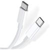 Adhiper Cavo USB-C a USB-C 60W 20V/3A Cavo di Ricarica Rapida Compatibile con Huawei MateBook 13s/14s, MateBook E 2023, MatePad SE/10.4, Serie Nova 11/12, Serie P60/P50 ecc. (1m/Bianco)