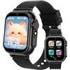 MOONKIDS Smartwatch Bambino - Orologio Smartwatch Bambini 4-12 Anni con 36 Giochi, 100+ Carte Educative, Contapassi, MP3 - Orologio per Bambini Senza Internet (Nero)
