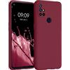 kwmobile Custodia Compatibile con OnePlus Nord N10 5G Cover - Back Case per Smartphone in Silicone TPU - Protezione Gommata - rosso fulvo