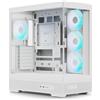 AEROCOOL Case Aerocool P500B Midi Tower ATX Vetro Temperato RGB Bianco