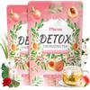 Pflarosa Detox Tè dimagrante e brucia il grasso della pancia - Bruciatore di grassi naturale con oolong, tè verde, Mate & Ginseng - Vegano, senza allergeni, riduce la pancia flatulente