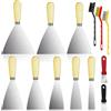 Seconero Set di 8 Spatole Fai da te, Spatola per Stucco, Spatole in Acciaio Inossidabile, Raschietti per Pareti, Spatola Olio, Frattazzo Spatole per Stucco Cartongesso (1/1.5/2/2.5/3/3.5/4/5)