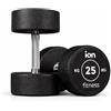 ION fitness Manubri rotondi in Gomma ION fitness (paio) - 25kg