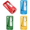 QUARKZMAN 4 Pezzi Temperamatite da Falegname Carpentiere per Matita da Falegname Temperamatite Portatile per Lavorazione del Legno per Matita Muratore Cantiere (Giallo/Rosso/Cielo Blu/Verde)