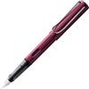 Lamy AL-star black purple - Stilografica con impugnatura ergonomica e pennino in acciaio lucido misura F - corpo in alluminio leggero - cartuccia T 10 blue inclusa - destrimani