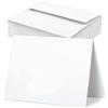 VANRA Biglietti di auguri bianchi vuoti con buste, 4,25 x 5,5, confezione da 100 cartoncini bianchi con buste A2, autosigillanti per biglietti di ringraziamento fai da te, inviti di nozze