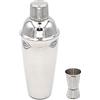 Cocktail7 Kit Barman Set Cocktail Professionale Doppio Dosatore Acciaio Inossidabile 20x40ml e Shaker Cocktail Inox 3 Pezzi 70cl Colino Integrato Accessori Mixologia