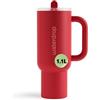 waterdrop MICRODRINK waterdrop® Borraccia Termica con Cannuccia 1.1 Litro - Freddo per 12 Ore -, Acciaio inox, Tazza Termica, Thermos Cup, Bicchiere Cannuccia, bottiglia acqua