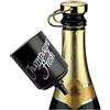 Wecomatic Tappo per bottiglie di Champagne, Fresh de Luxe II, elegante, per bottiglie di Champagne/Prosecco, pompa inclusa Placcato oro