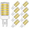 MAYCOLOR G9 LED Lampadine 10W Equivalenti 80W, 800 LM, Bianca Fredda 6000K G9 Risparmio Energetico Lampadine per Plafoniera da Soffitto Lampadario Non Dimmerabile 8 Pezzi