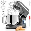 Fentic Impastatrice Planetaria - 2000W - Ciotola in Acciaio Inossidabile (6,2 L) - Impastatrice con Frusta, Gancio Impastare e Mescolatore - Inclusa e accessori extra - Antracite