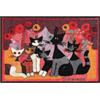 Salonloewe Rosina Wachtmeister - Zerbino Festa dei Gatti, 050 x 075 cm, per interni