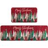 panemy Zerbino Ingresso Esterno, 2 Pezzi Natale Decorazioni Casa, Addobbi Natalizi per la Casa, Tappeto Cucina, Accessori Accoglienti per la Casa (B)