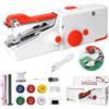 SINZONeu Macchina da Cucire Portatile a Mano, SINZONEu® Mini Macchina da Cucire Elettrica con Doppia Alimentazione, USB/Batteria per Principianti, Riparazione Vestiario, Tessuti, Viaggi DIY