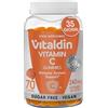 VITALDIN Gommose Vitamina C 240mg Bambini e Adulti - 70uds | Gummies Vegane senza Zuccheri e Glutine con 240 mg Vitamina C; Rinforzano Immunità e Riducono Stanchezza; 1 Mese; Arancia.