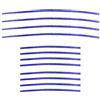 Rieoany Strisce Morbide per Spazzola A Terra, 12 Pezzi Blu, 4 Lunghe 225mm 8 Corte 115mm, Facili da Sostituire, Strisce di Peluche Accessori, Adatto A Dyson V6 V7 V8 V10 V11 Aspirapolvere