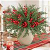 Betylifoy 60PCS Rami Di Pino Artificiali Natalizi con Bacche Rosse e Steli Rami Pino Decorativi Norfolk Rami Di Pino Artificiale per Decorazioni Natalizie DIY per Feste e Ricorrenze (60)