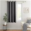 MIULEE Tende per Interni Oscuranti Termiche Anelli 1Pz 140x185cm Grigio