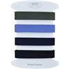 designers-factory Set di 4 Nastri in sbieco per cucito in cotone - Diversi colori disponibili - Alta qualità - 2 metri per colore (Set C)
